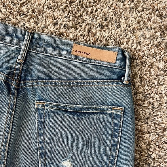 Grlfrnd Karolina High Rise Skinny Ankle Frayed Hem Jeans - Picture 8 of 8